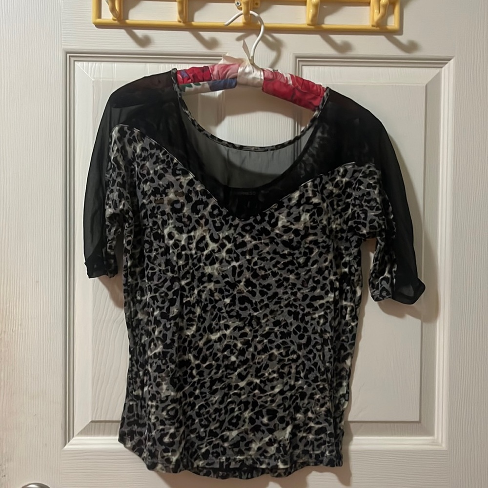 Express leopard print top
